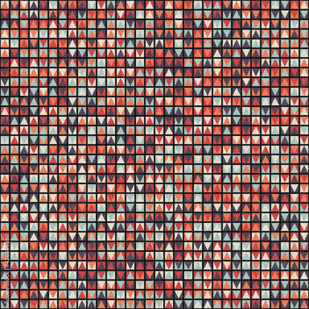 Fototapeta premium Abstract Geometric Pattern generative computational art illustration
