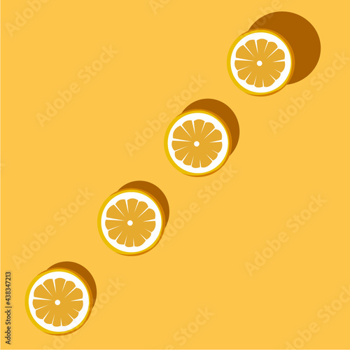 orange slices background
