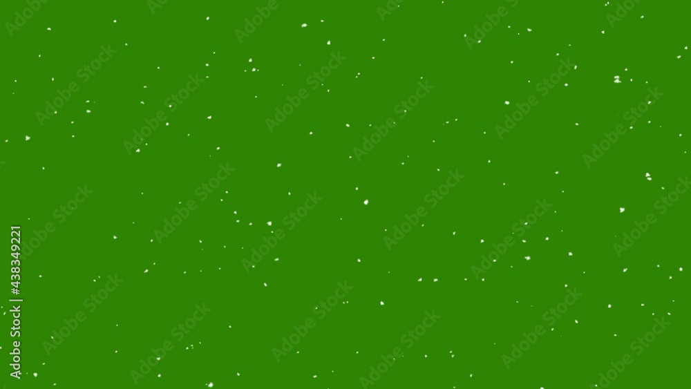 Snow falling on green screen background Snow falling on green screen background