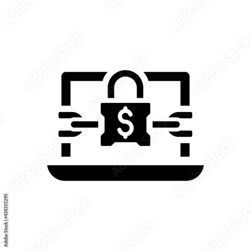 Ransomware program icon. Vector EPS file.