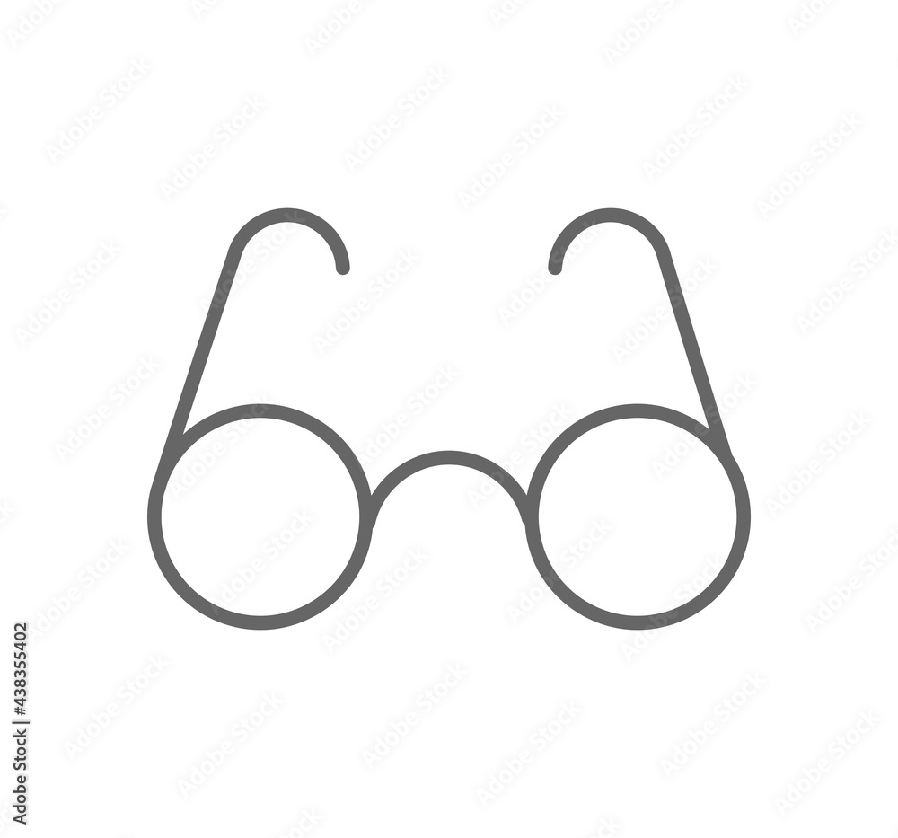 eyeglasses line icon. Spectacles logo design eyeglasses line icon. Spectacles logo design