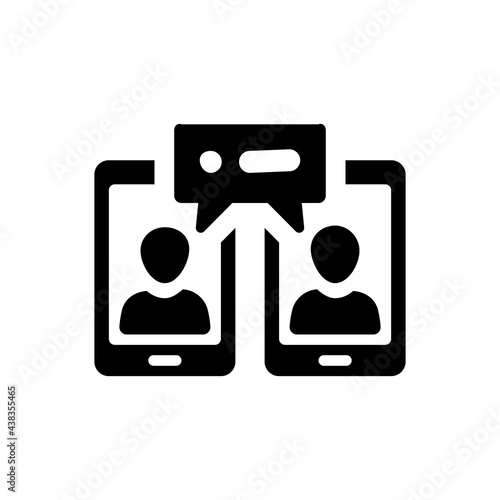 Online conference icon. Vector EPS file.