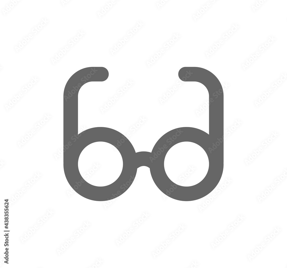 eyeglasses line icon. Spectacles logo design eyeglasses line icon. Spectacles logo design