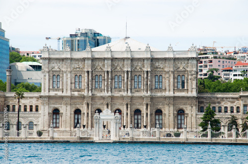 Istanbul Dolmabahce Palace Facade - stock photo