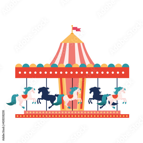 horses carousel amusement