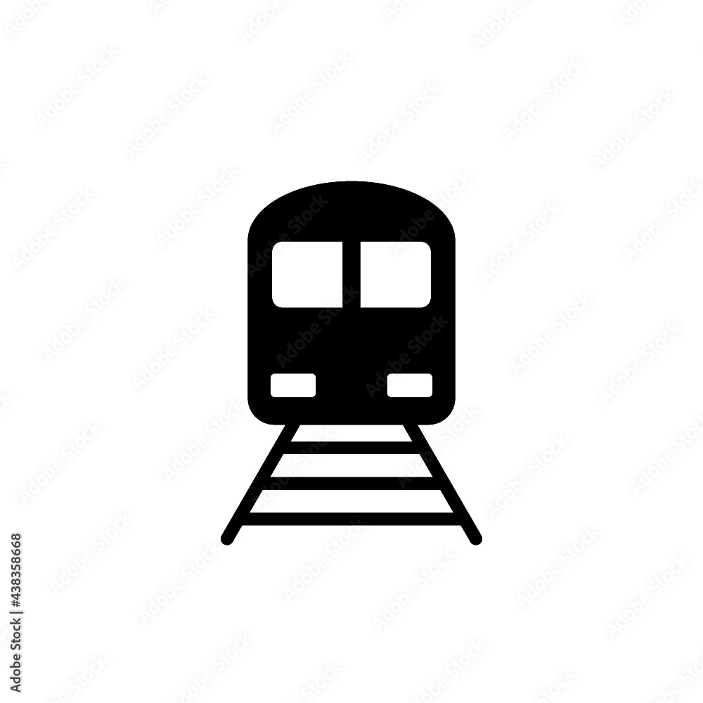 Train icon isolated on white background Train icon isolated on white background