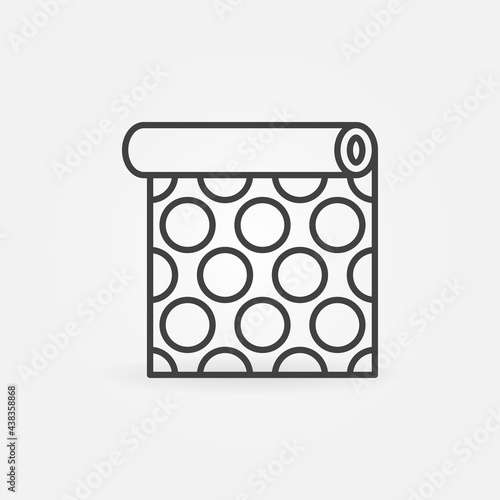 Wallpaper with Circles print vector concept line icon