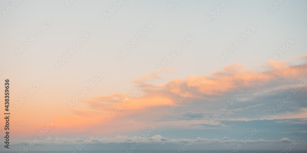 pastel sunset in the sky pastel sunset in the sky
