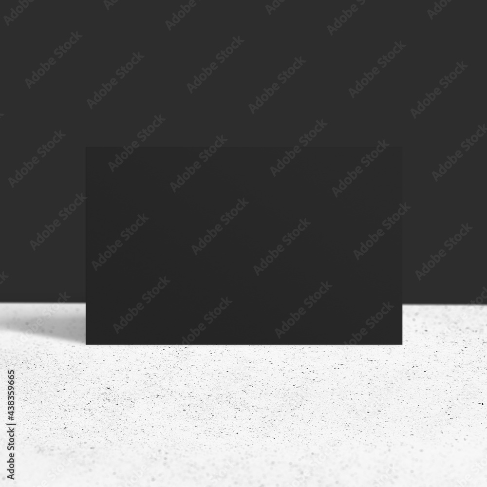 Blank customized black business card Blank customized black business card