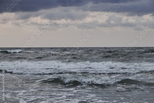 stormy sea waves