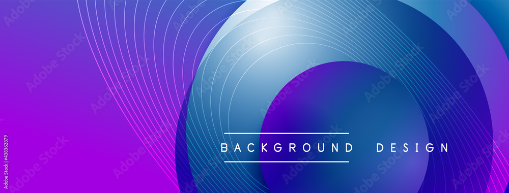 Gradient circles with shadows. Vector techno abstract background. Modern overlapping forms wallpaper background, design template Gradient circles with shadows. Vector techno abstract background. Modern overlapping forms wallpaper background, design template