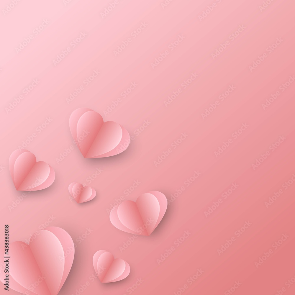 paper heart background,valentine card