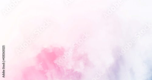 Cloud background. Sky with the cloud. Pink and purple background and texture. 3d rendering.