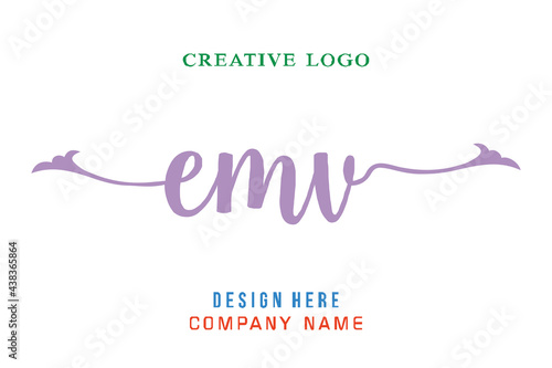 EMV lettering logo is simple, easy to understand and authoritative