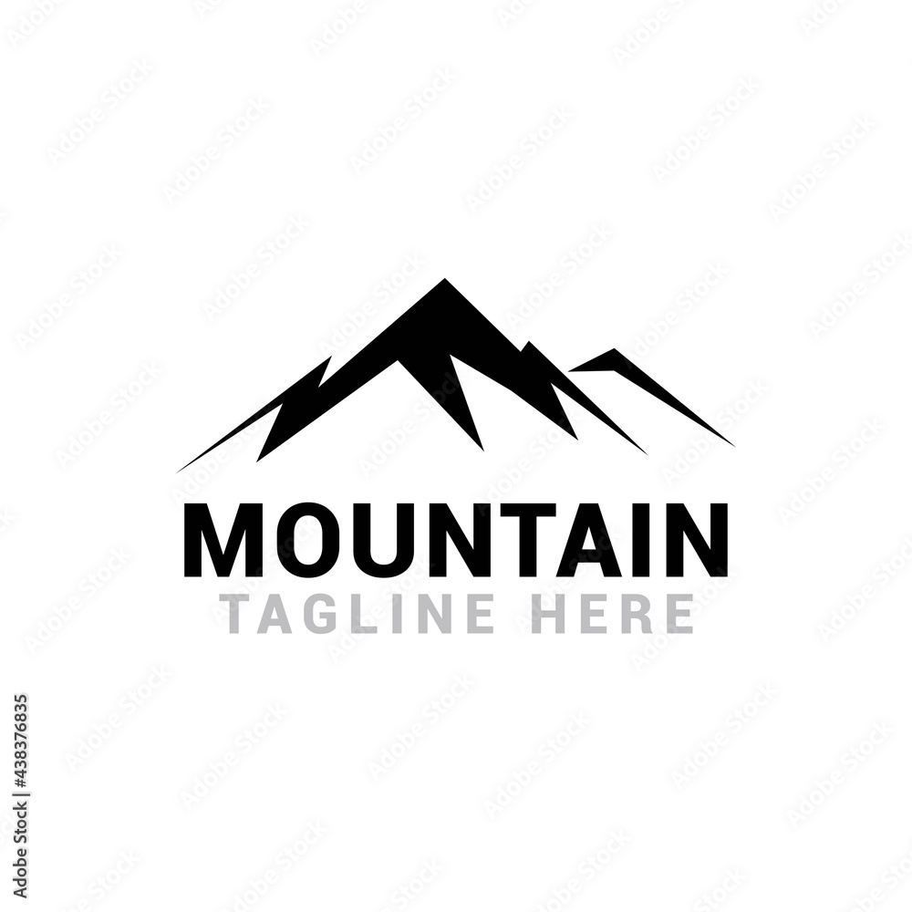 Mountain logo icon vector template. Mountain logo icon vector template.