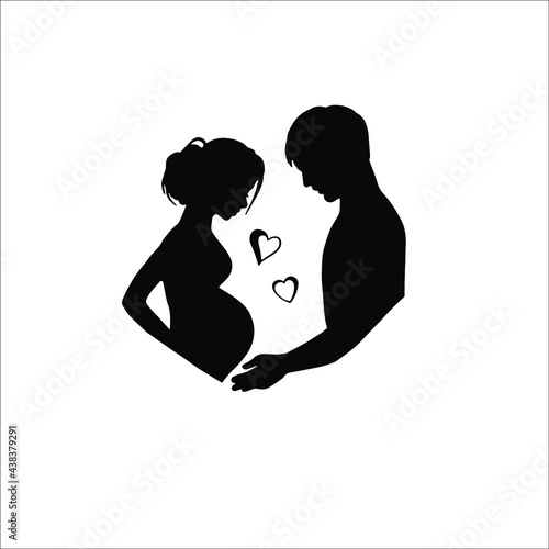 Young parents waiting for a baby
