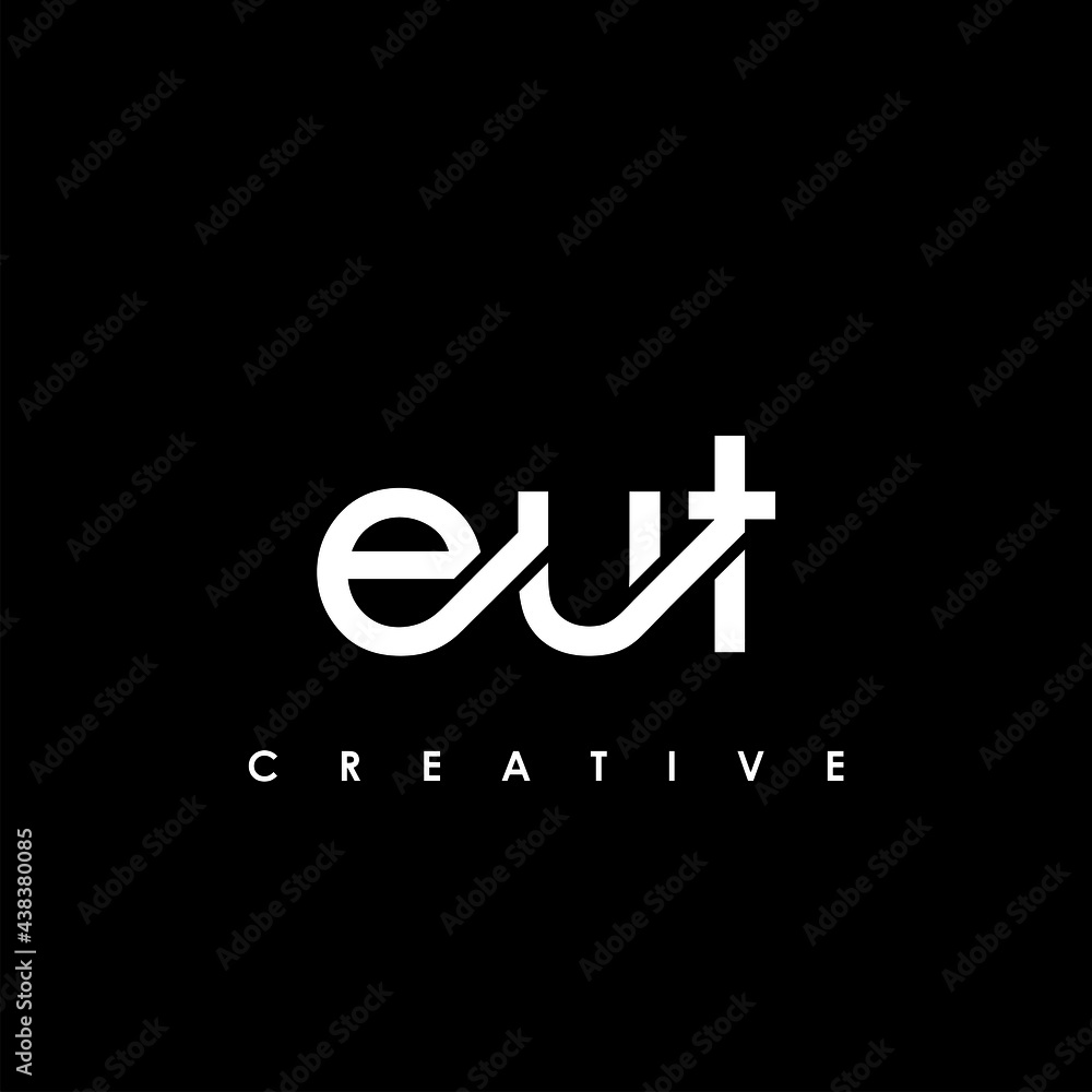 EUT Letter Initial Logo Design Template Vector Illustration EUT Letter Initial Logo Design Template Vector Illustration