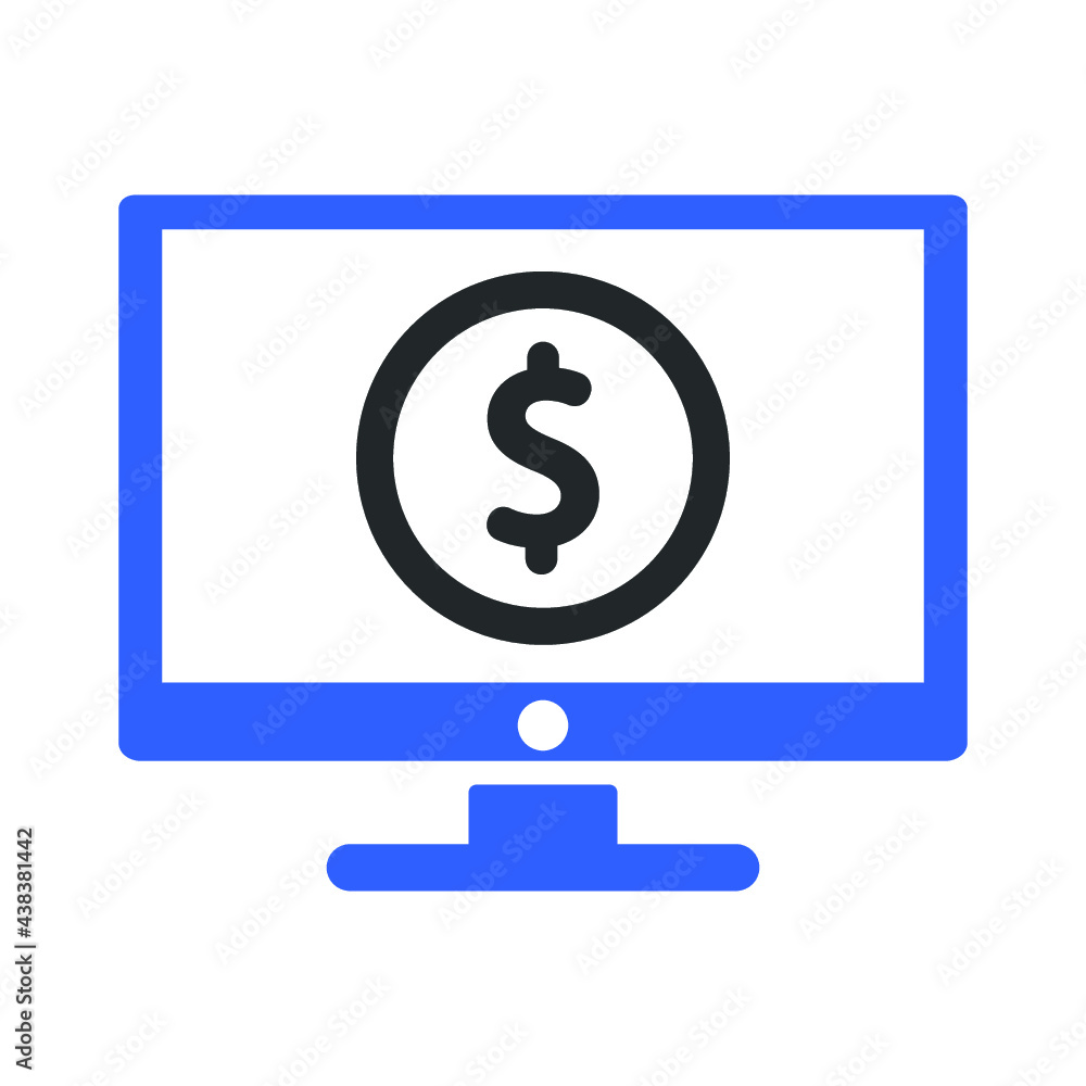 online investment, balance icon design online investment, balance icon design