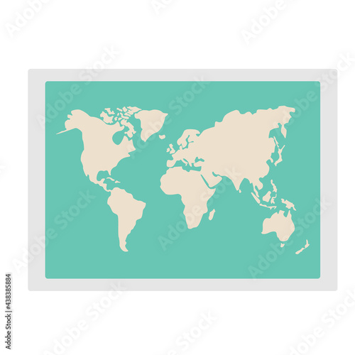 World Map for travel Illustration. Vector EPS10