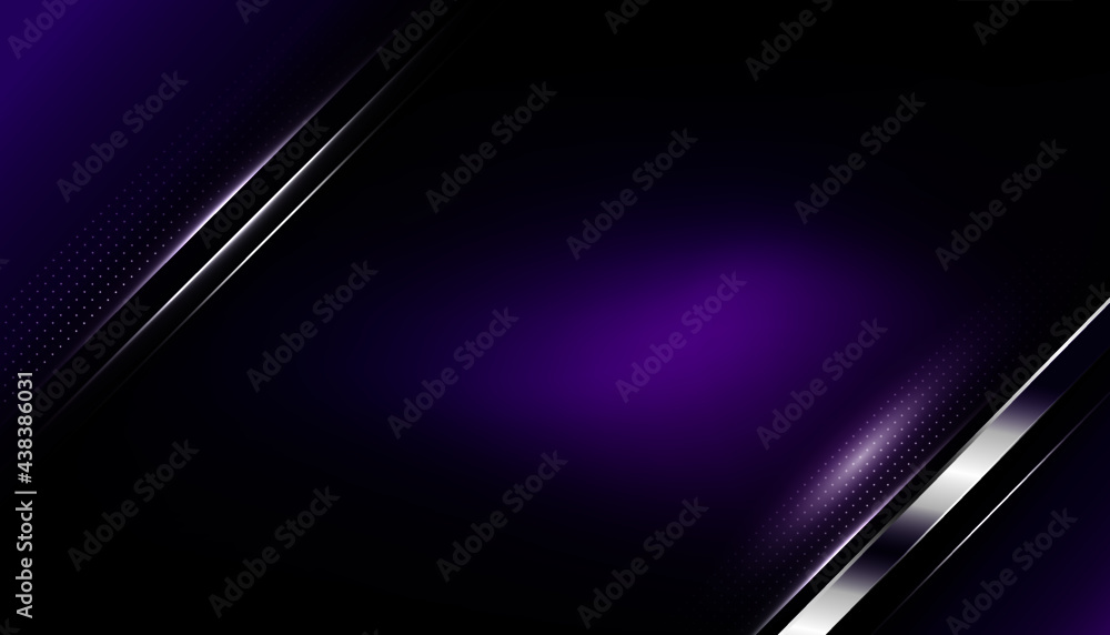 Abstract futuristic Purple and Black Sports geometric lines Vector design background
