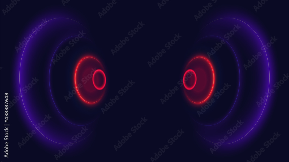 Photography Sonar wave conceptual abstract background