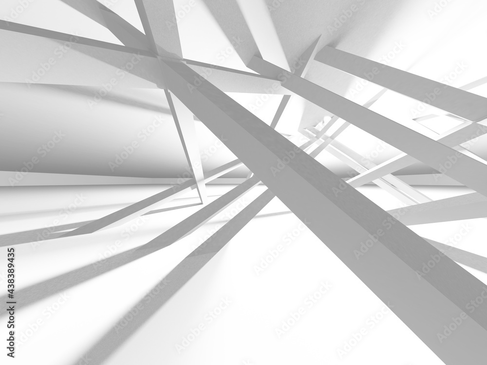 Abstract White Architecture Design Concept Abstract White Architecture Design Concept