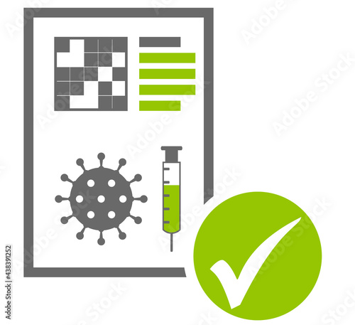 Nachweis von Coronaimpfung, Impfpass, Impfzertifikat oder Impfausweis photo