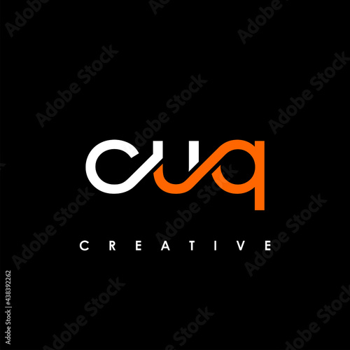 CUQ Letter Initial Logo Design Template Vector Illustration