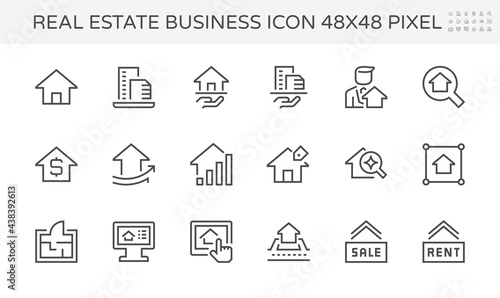 Home or house building vector icon. That real estate, property or realty. Include agent, realtor or broker. Professional in business to development, owned, sale, rent, buy, purchase or investment. 