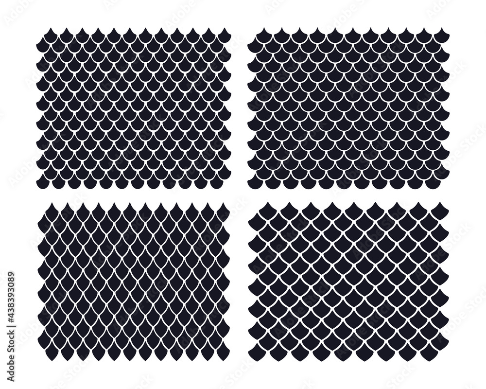 Craw Scale Pattern Dragon scale pattern background. A large number of scales of ...