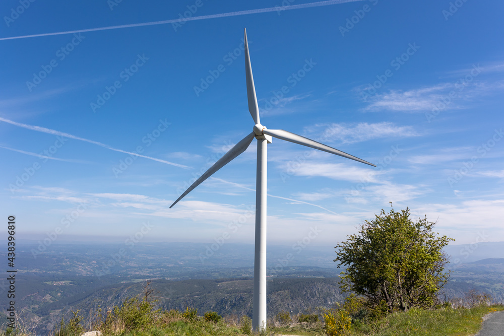 Windmills wind energy in the mountain Windmills wind energy in the mountain