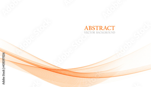 ウェーブ素材　オレンジ色