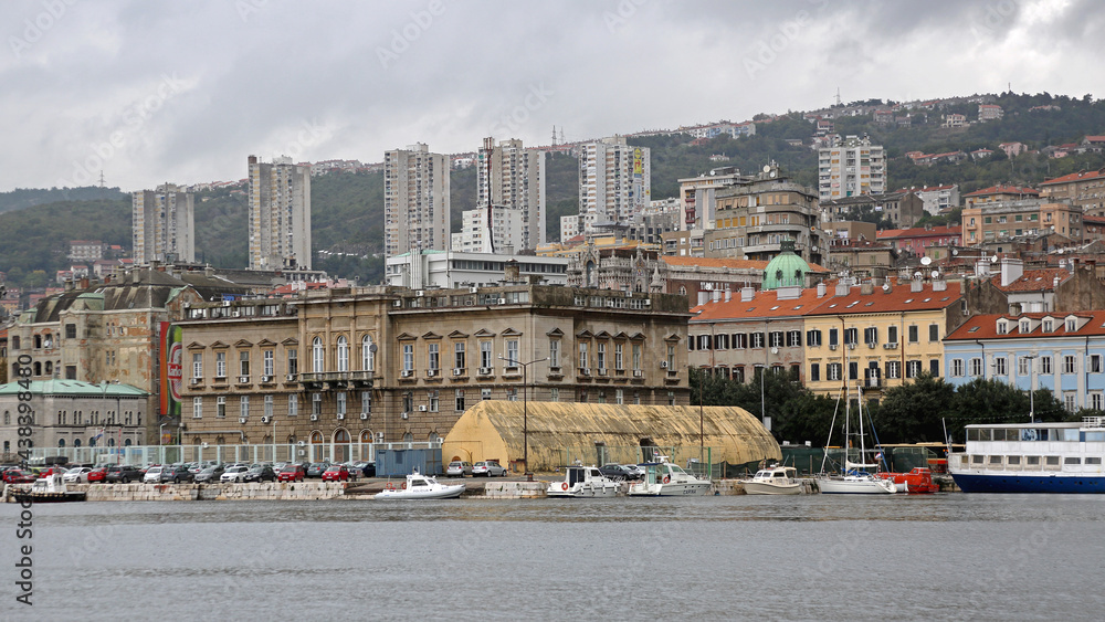Naklejka premium Rijeka Port Croatia