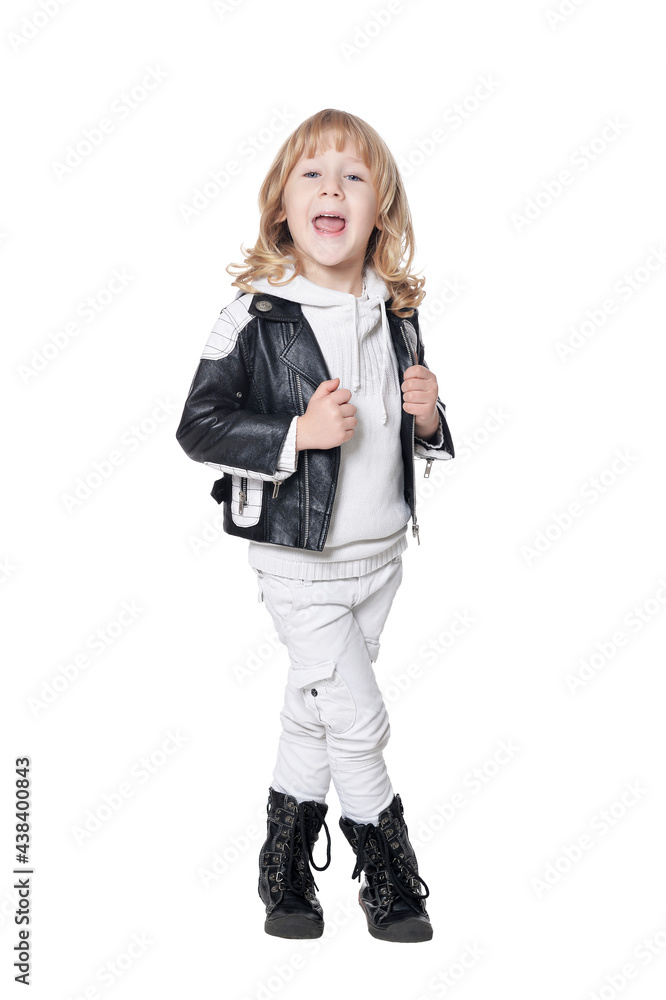 cute boy posing isolated on white background cute boy posing isolated on white background