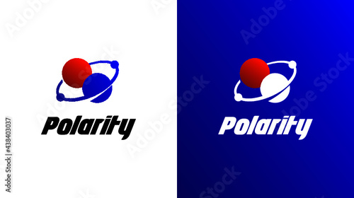 Atom polarity logo