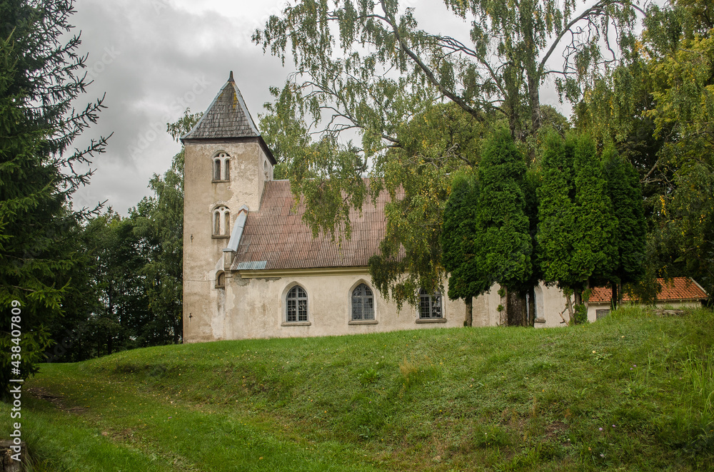 Lutheran church in Gaiki village, Latvia.