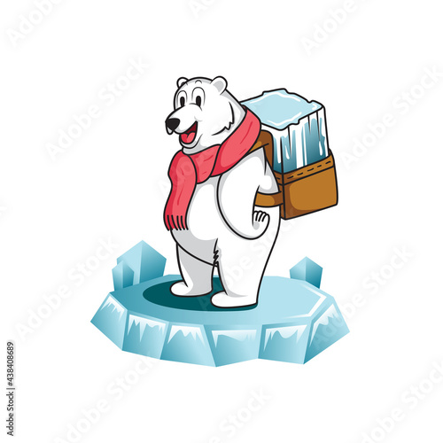 Smile polar bear Logo