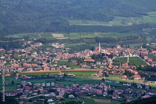 Caldaro town in South Tyrol, Italy