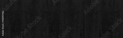 Panorama of Black vintage wooden table top pattern texture and seamless background