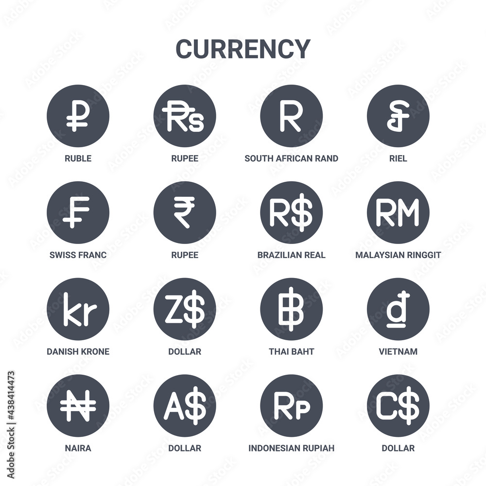 icon-set-of-16-currency-concept-vector-filled-icons-such-as-rupee