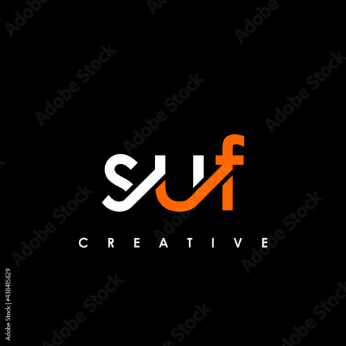 SUF Letter Initial Logo Design Template Vector Illustration