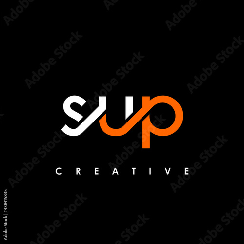 SUP Letter Initial Logo Design Template Vector Illustration