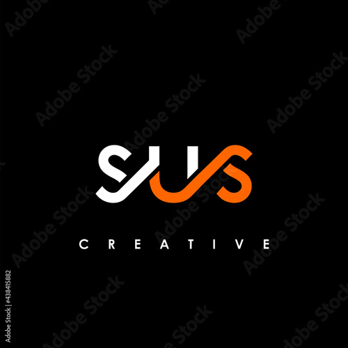 SUS Letter Initial Logo Design Template Vector Illustration
