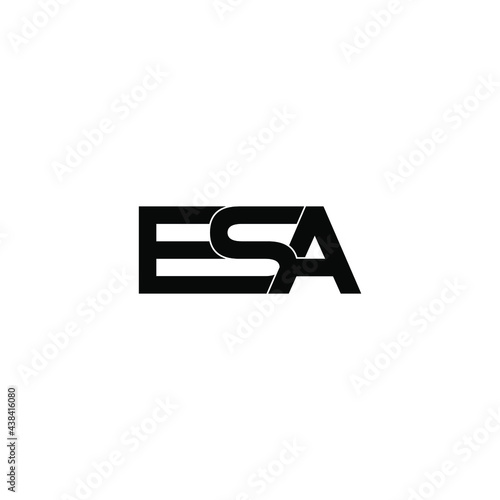 esa letter original monogram logo design