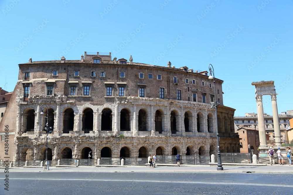 Teatro Marcellus is one of the most famous landmarks in Rome