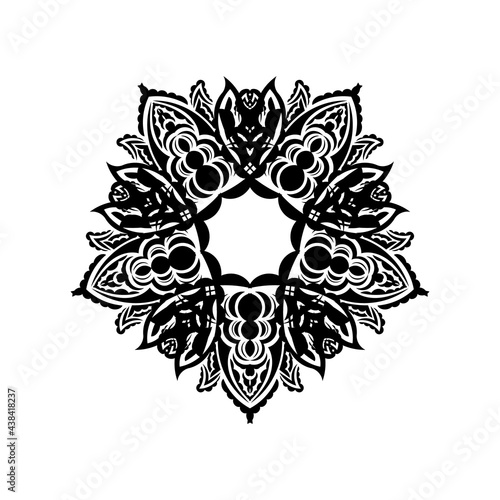 Decorative ornaments in the shape of a flower. Mandala Good for logos, prints and postcards. Vector illustration