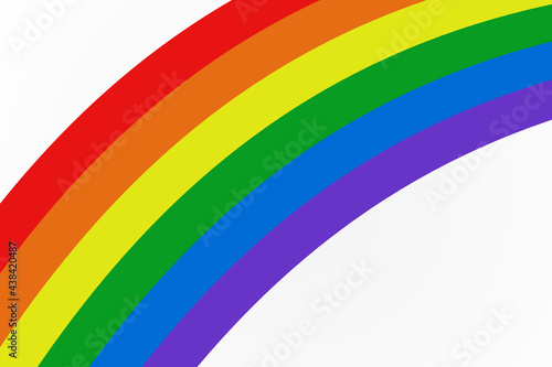 Flaga LGBT, grafika kolorowa. Tęcza z kolorami, która oznacza wolność. Tło abstrakcyjne