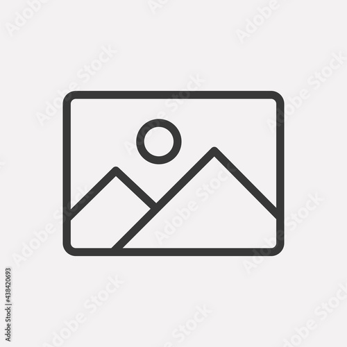 Picture icon isolated on background. Gallery symbol modern, simple, vector, icon for website design, mobile app, ui. Vector Illustration