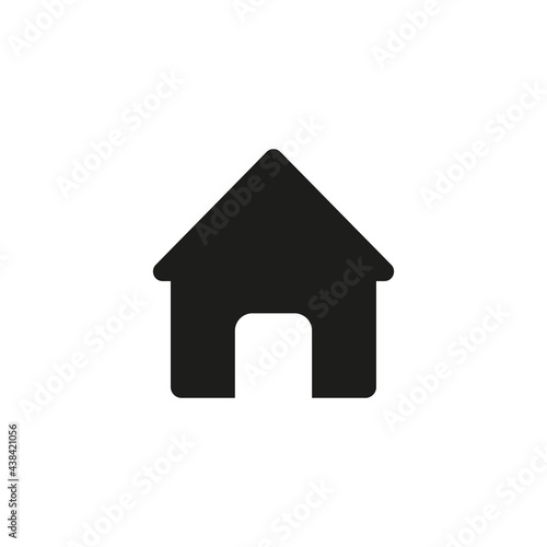 Home icon for web and mobile UI design element, UI button.