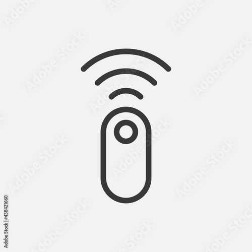 Camera shutter remote control icon isolated on background. Photography symbol modern, simple, vector, icon for website design, mobile app, ui. Vector Illustration